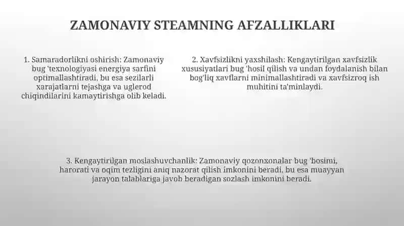 Zamonaviy Steam Yondashuvi - Davr Talabi 4