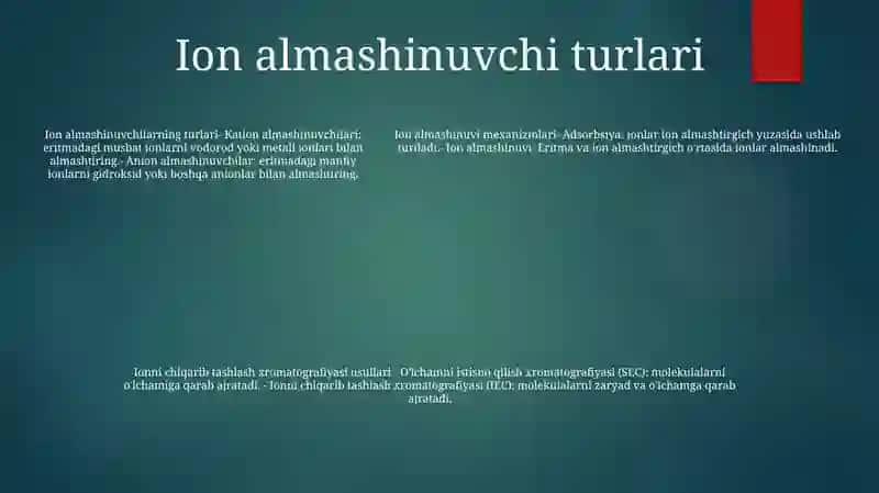 Ion Almashinish Va Eksklyuzion Xromatografiya Usullari 4