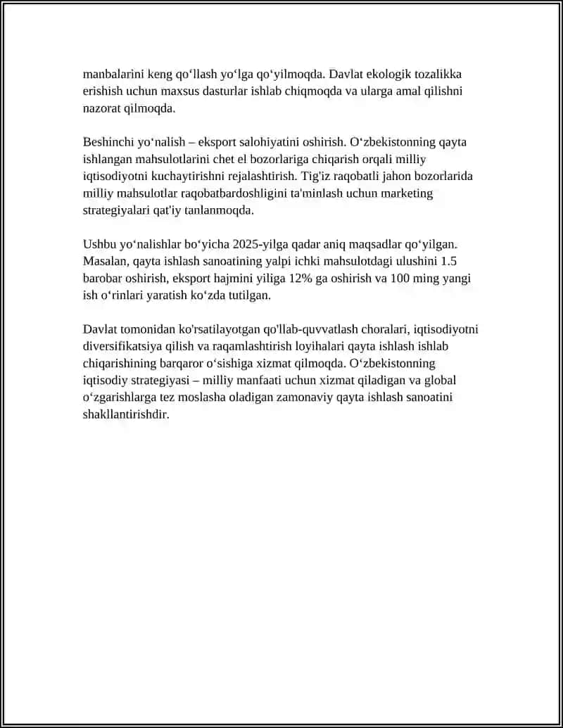 QAYTA ISLEP SHIGARIW TARMAQLARIN JEDEL RAWAJLANDIRIW 4