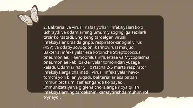 Nafas yo'llari infeksiyalari epidemiologiyasi va profilaktikasining dolzarb muammolari 4