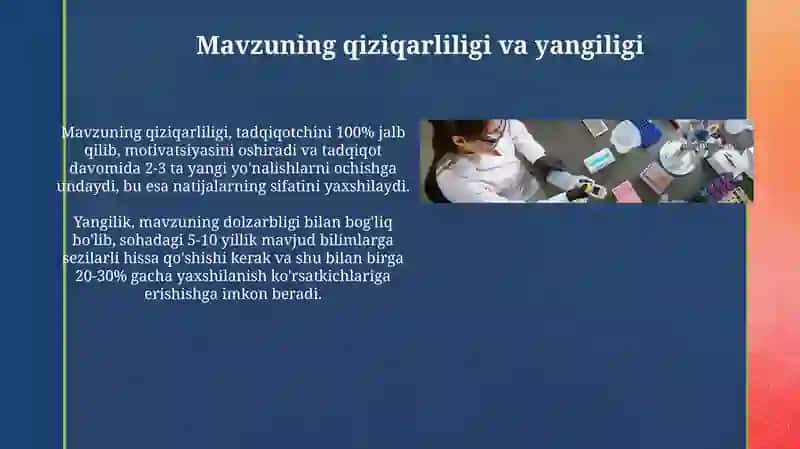 Ilmiy tadqiqot mavzusini tanlash va baxolash 4