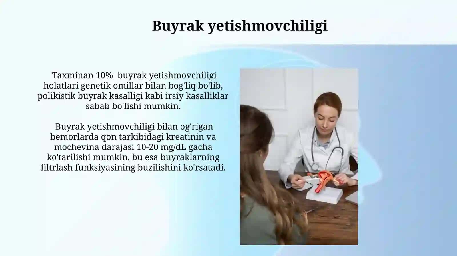 Buyrak va siydik yo'llari kasalliklarining tashxisi va davolash usullari 4