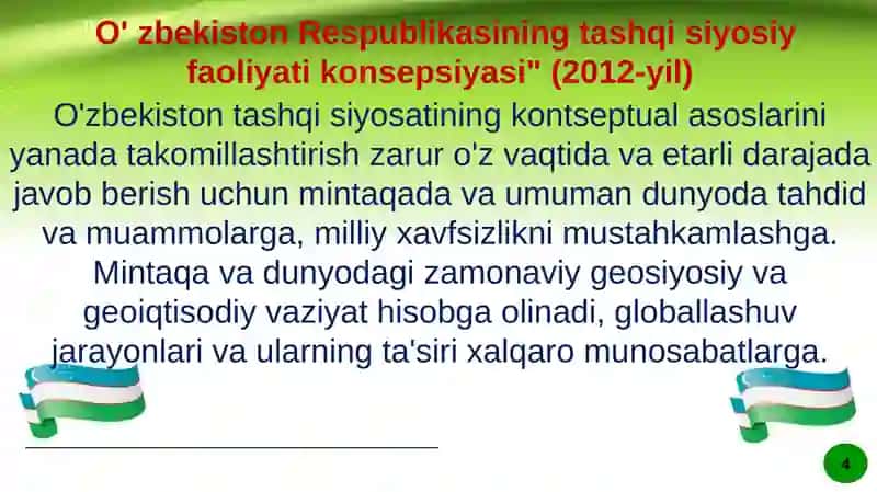 O'zbekiston va jahon hamjamiyati 4