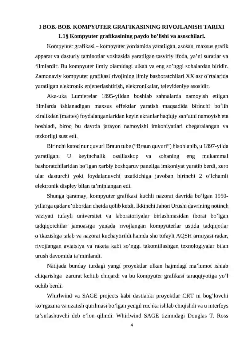 JAMIYATIMIZDA KOMPYUTER GRAFIKASINING RIVOJLANISH TARIXI 4