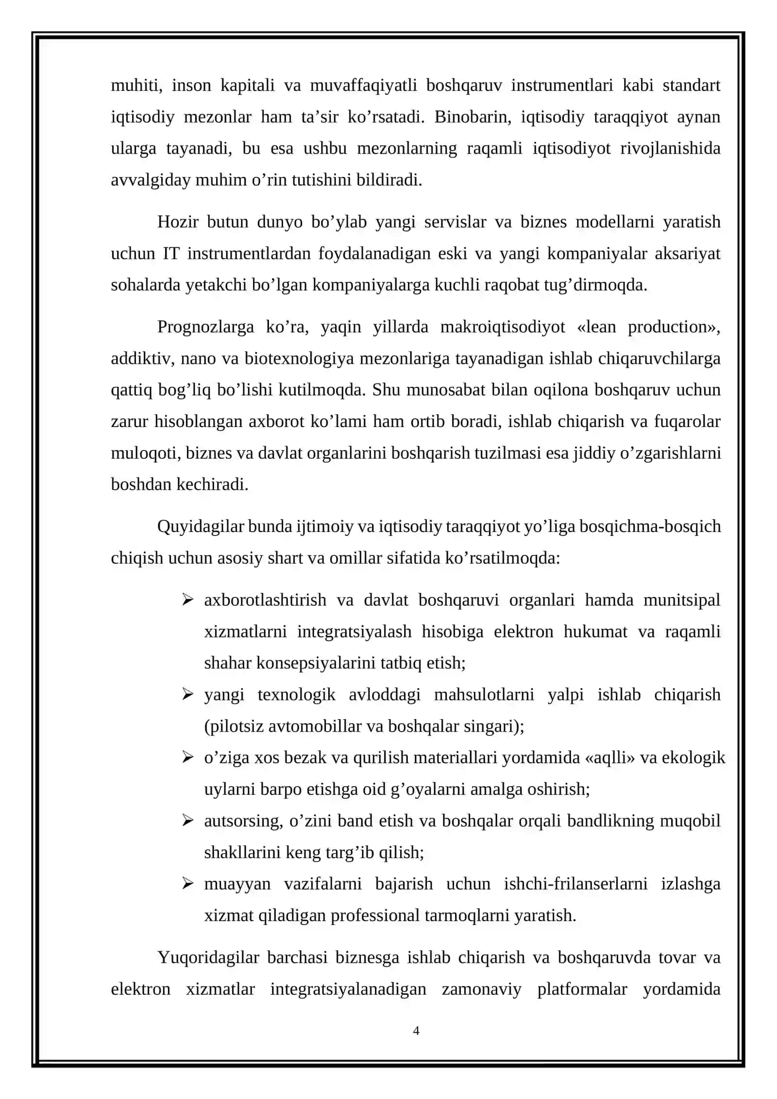 Raqamli texnologiyalar va ularning zamonaviy iqtisodiyotdagi roli 4