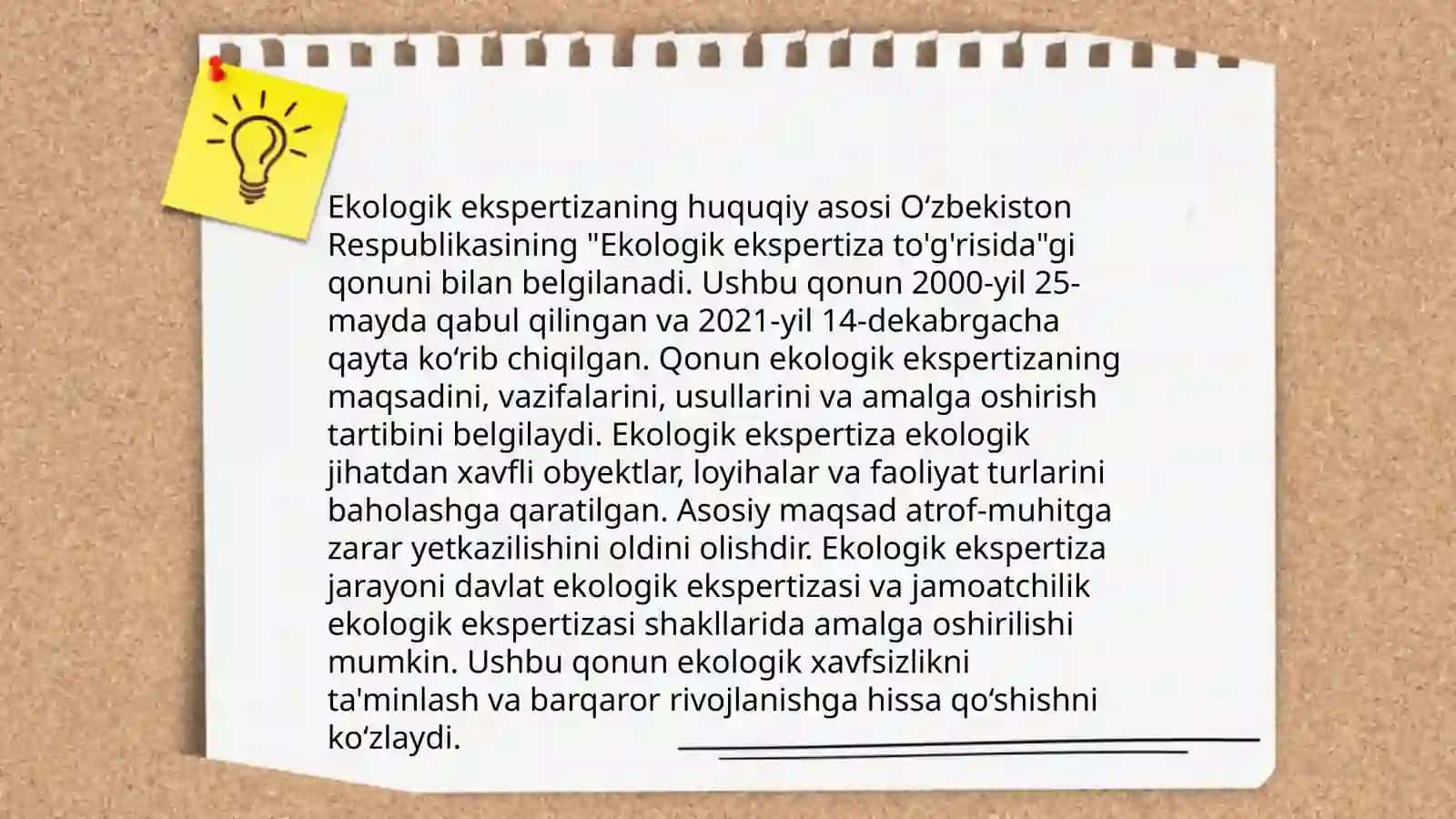 Davlat ekologik ekspertizasi soxasidagi maxsus vakolatli davlat organi 4