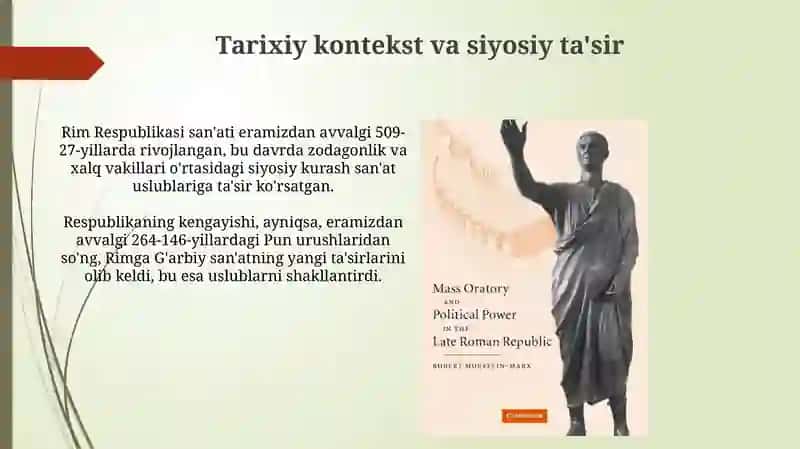 Rim respublika davri san'ati 4