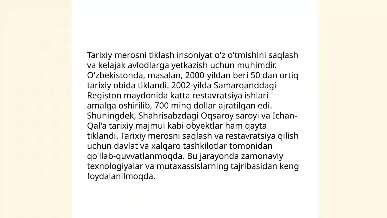 Yangi O’zbekistonda amalga oshirilayotgan ma’naviy islohatlar 4