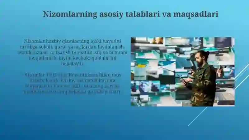 Harbiy nizomlar uning asosiy talablari va mazmuni 4