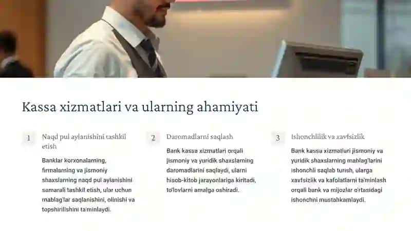 Kassa operastiyalari, ularni tashkil qilish va hisobga olinishi 4