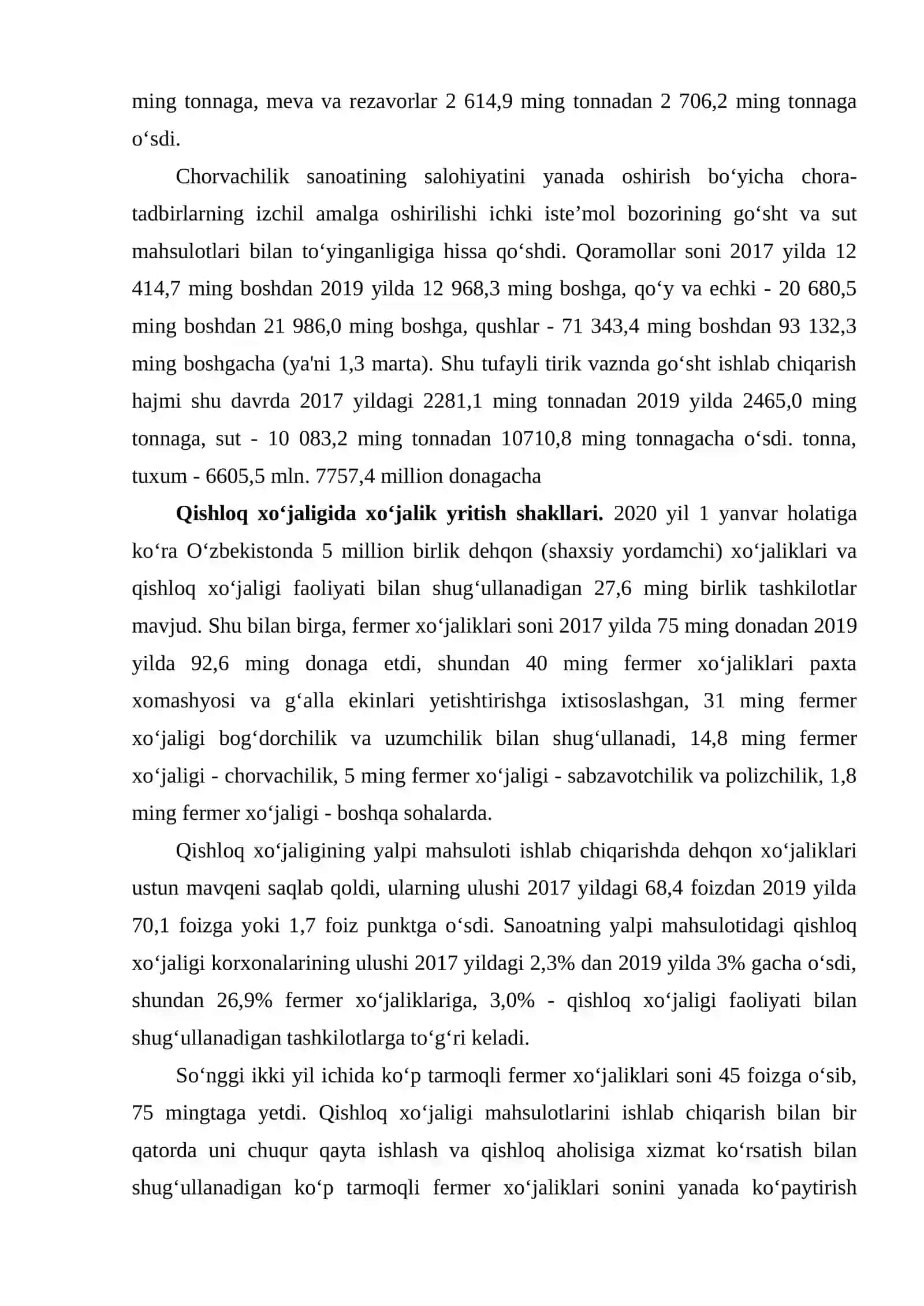 O‘zbekistonda Agrar Islohotlarning Mohiyati, Bosqichlari va Asosiy Yo‘unalishlari 4