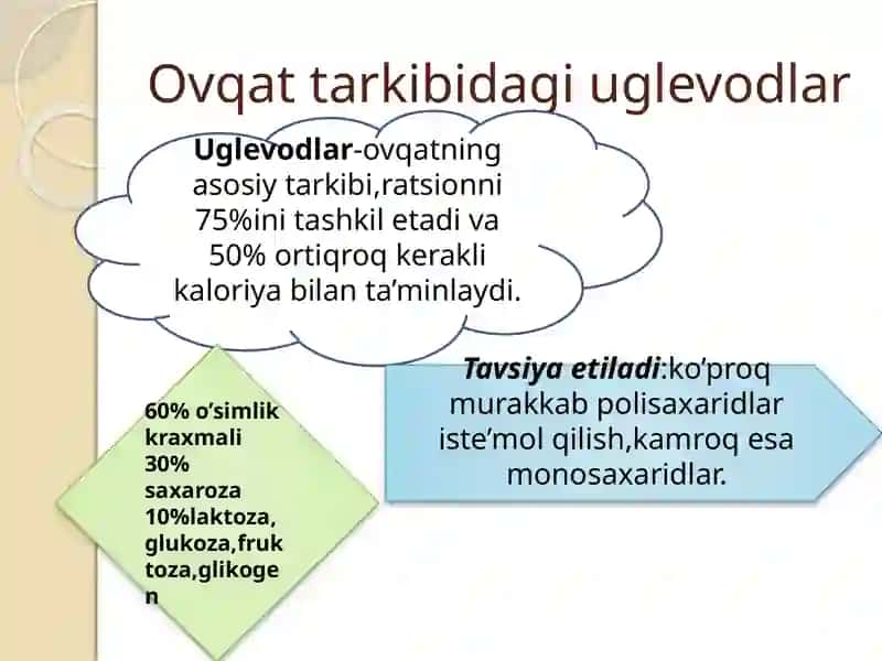 Uglevodlar almashinuvi boshqarilishining buzilishlari 4