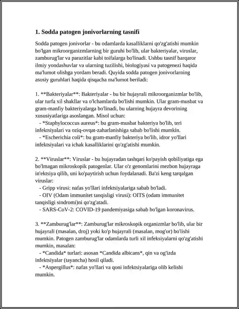 SODDA PATOGEN JONIVORLAR.BEZGAK LEYSHMANIOZ,QÕZĞATUVCHILARI 4