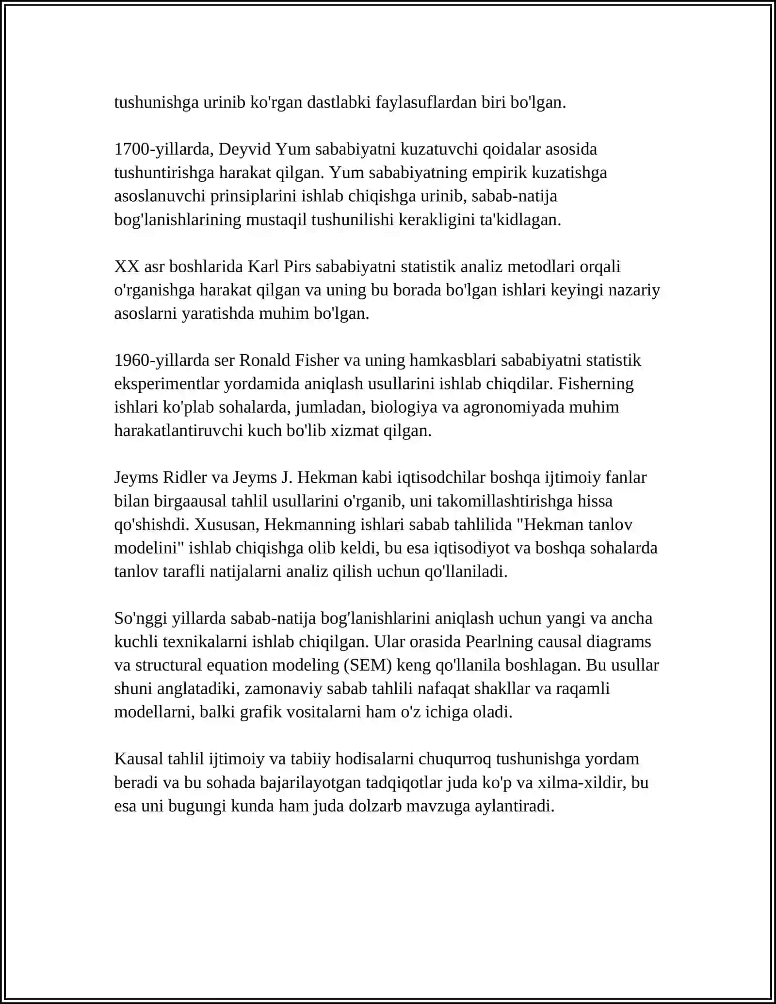 Kausal Tahlil (Causal Analysis) 4