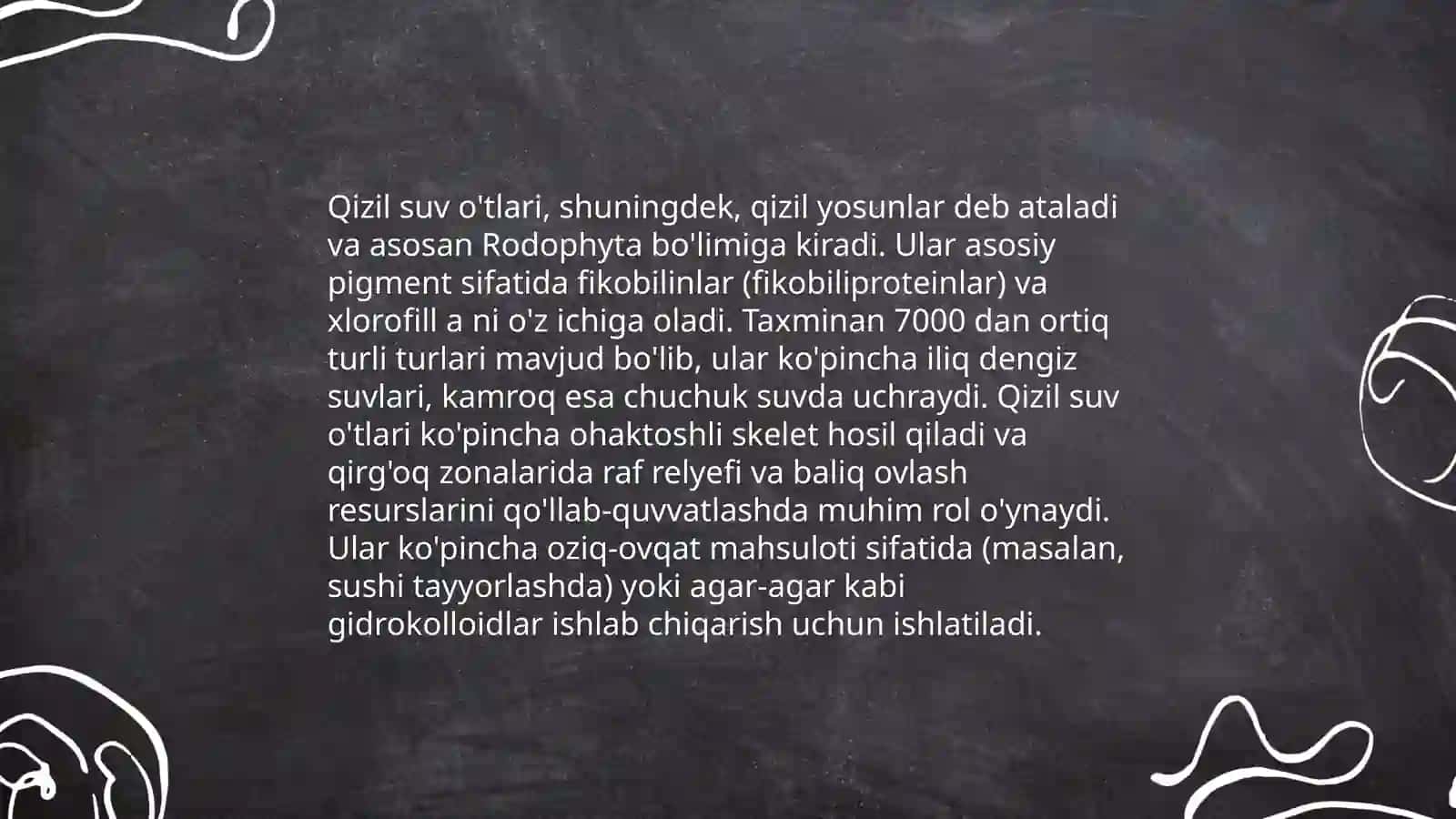 Qizil suv o'tlar bo'limi 4