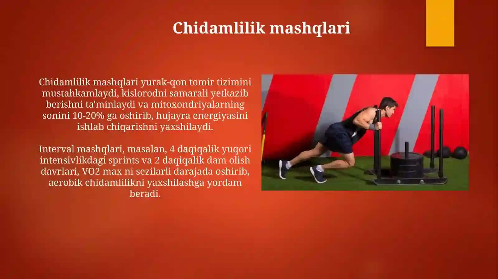 Umumiy jismoniy sifatlar va rivojlanish mashqlari 4