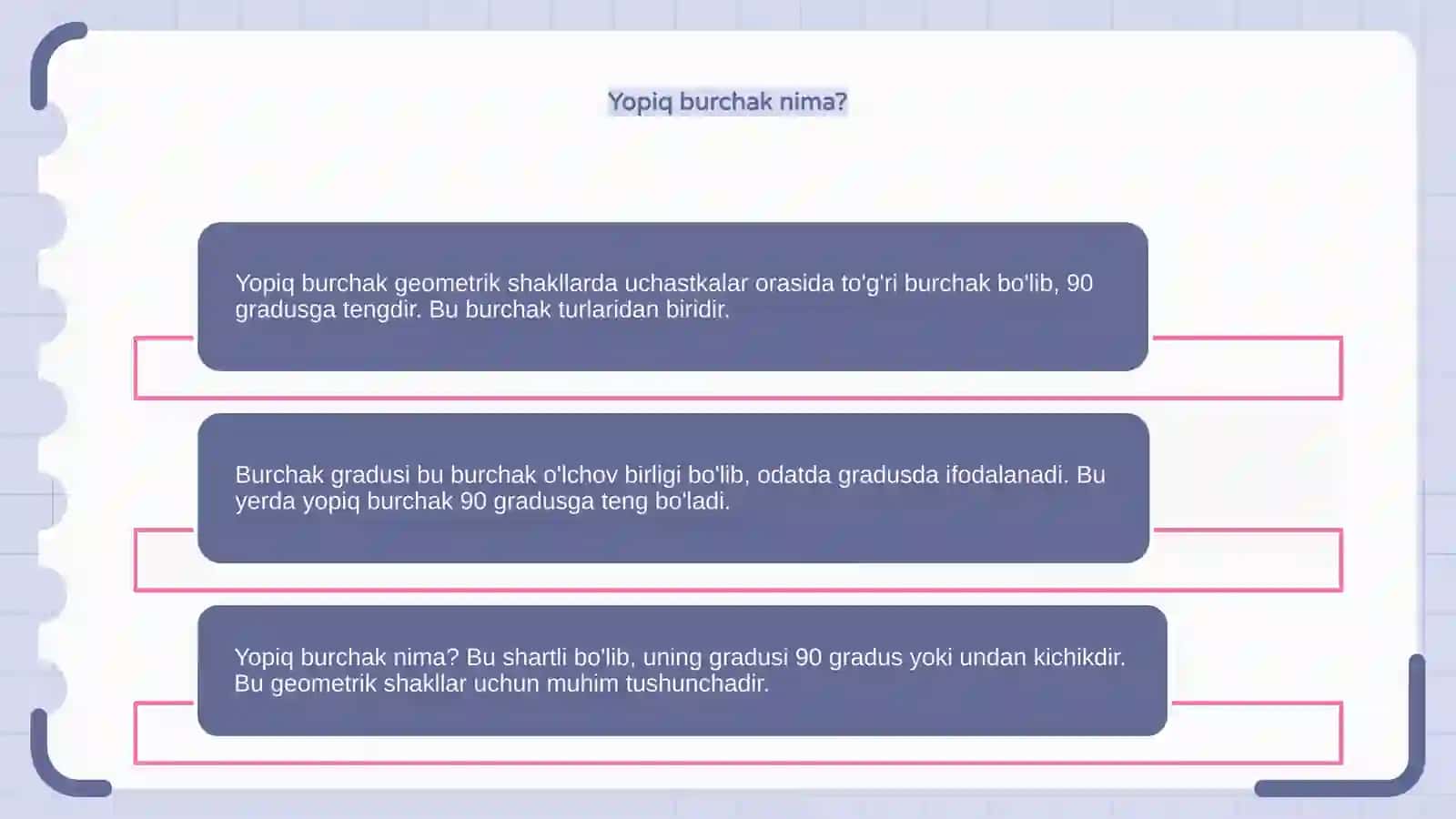 Burchak turlari 4