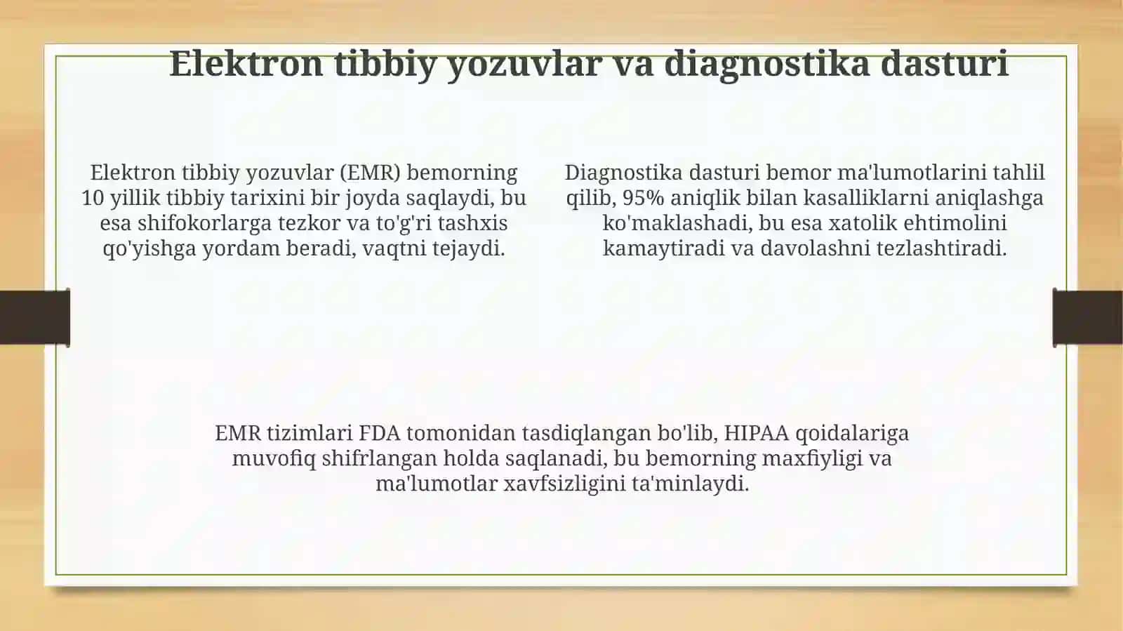 Dasturiy ta'minot turlari va tibbiyotdagi o'rni 4