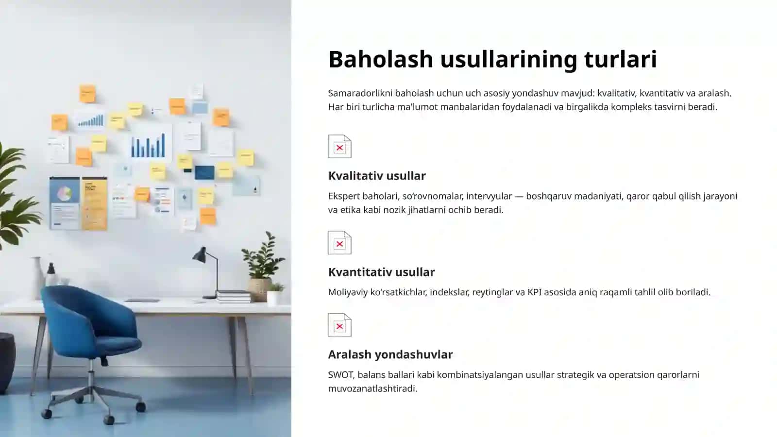 Korporativ boshqaruv samaradorligini baholash usullari 4