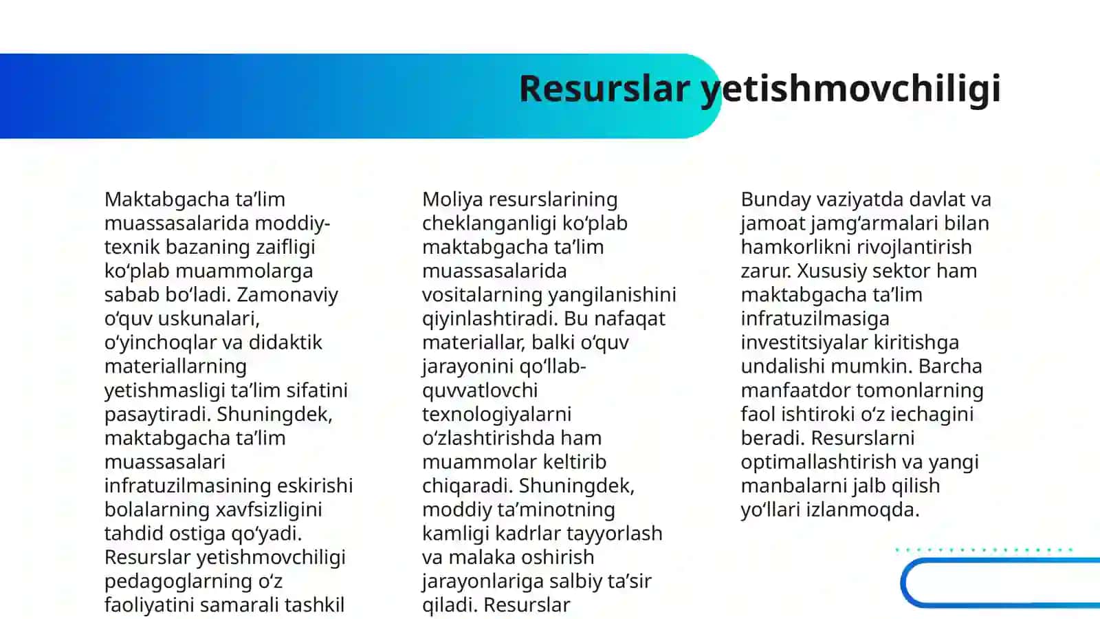 MAKTABGACHA TAʼLIM SOHASIDAGI MUAMMO VA YECHIMLAR 4
