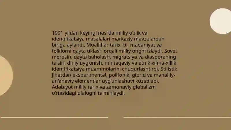 Mustaqillik davri nasr 4