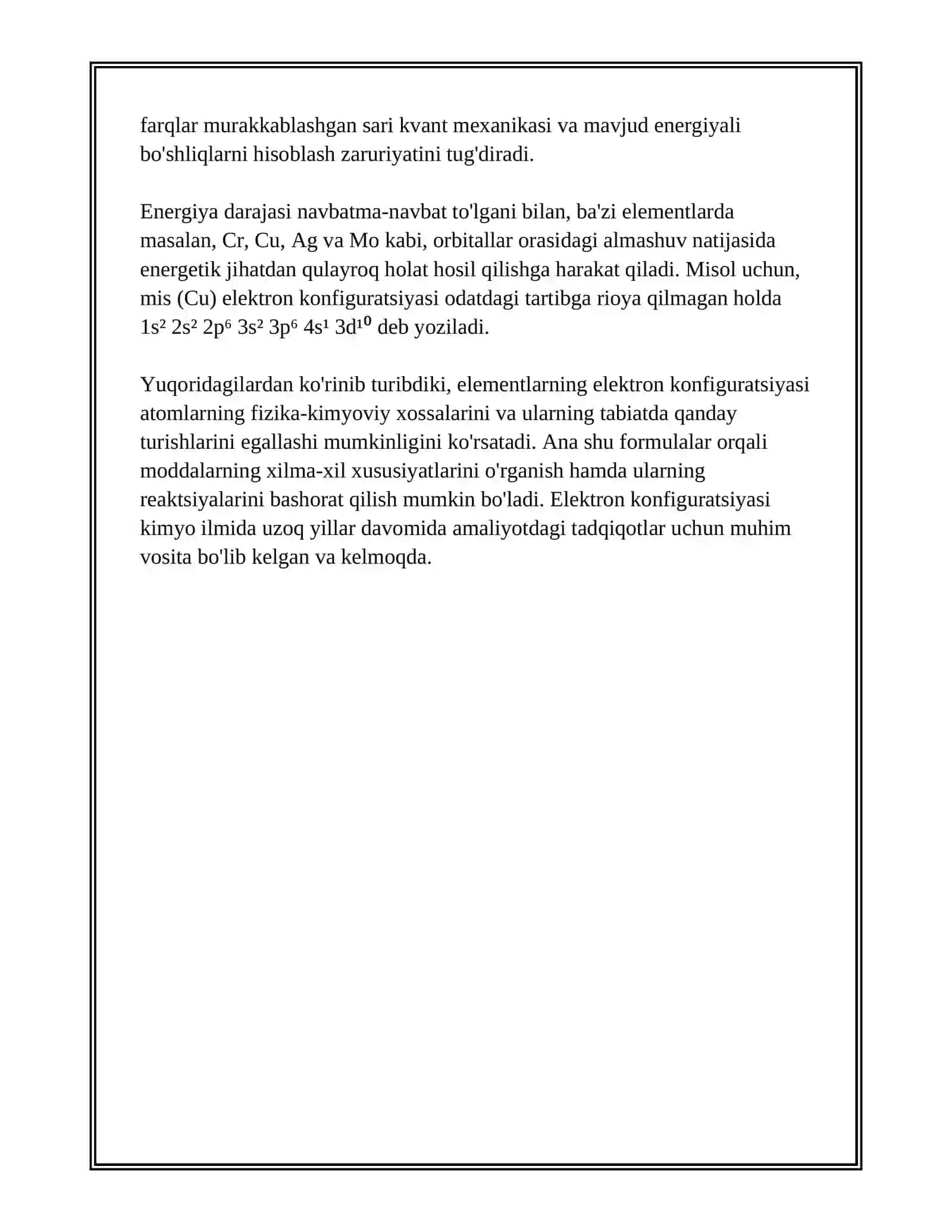 LI NING ELEKTRON FORMULASI, TABIATDA UCHRASHI, OLINISHI, FIZIK VA KIMYOVIY HOSSALARI. GIDRIDLAR, OKSIDLAR, PEROKSIDLAR, GIDROKSIDLAR, NITRIDLAR, SULFIDLAR VA ASOSIY BIRIKMALARNING HOSSALARI, OLINISHI VA ISHLATILISHI 4