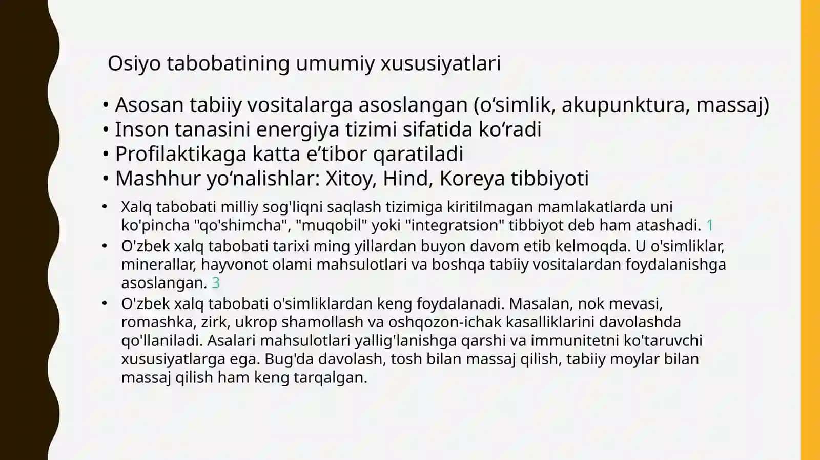 Yevropava Osiyoning ilmiy tabobatda o‘xshashligi va farqlar 4
