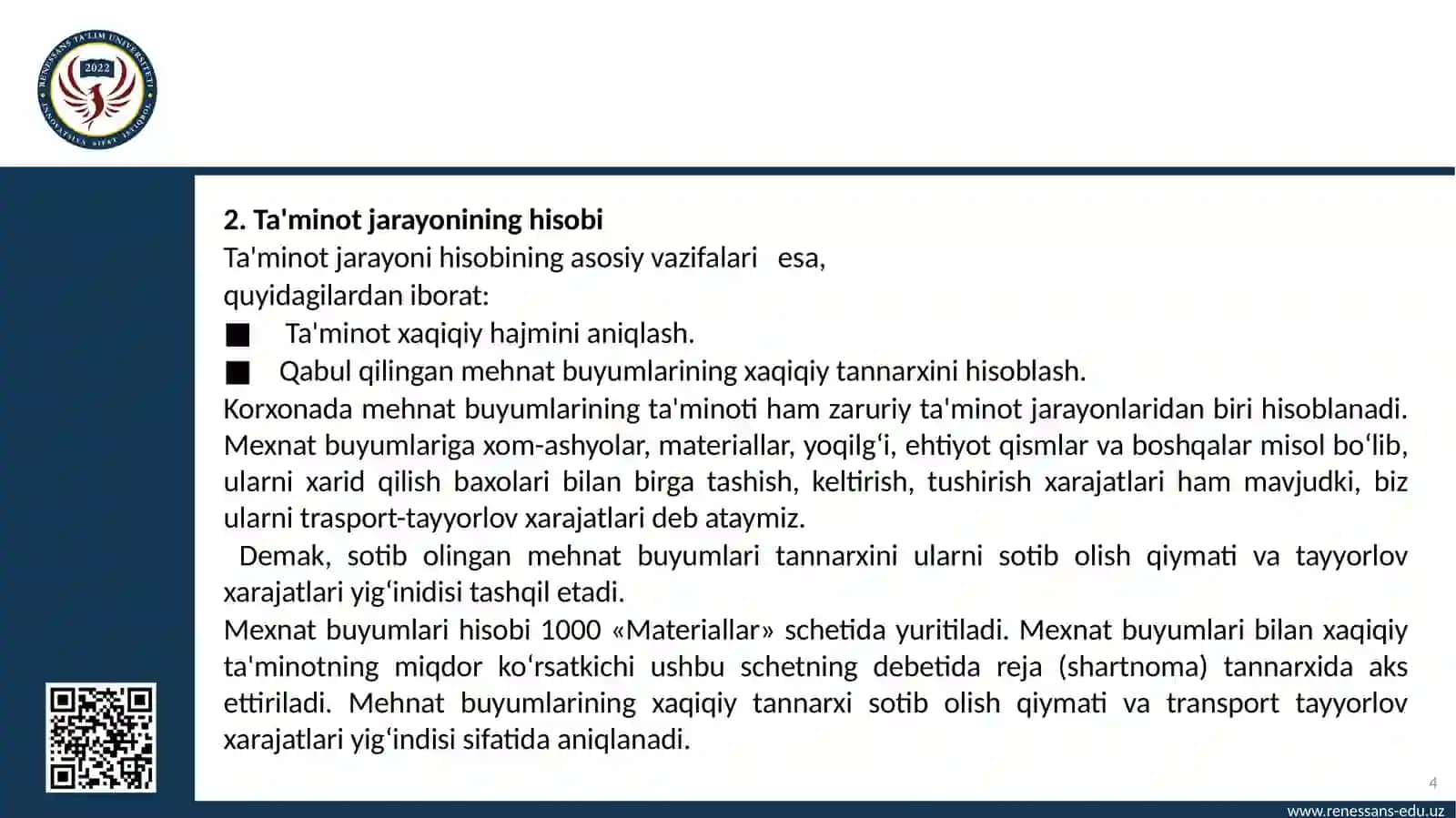 Biznes jarayonlarini hisobga olish tamoyillari 4