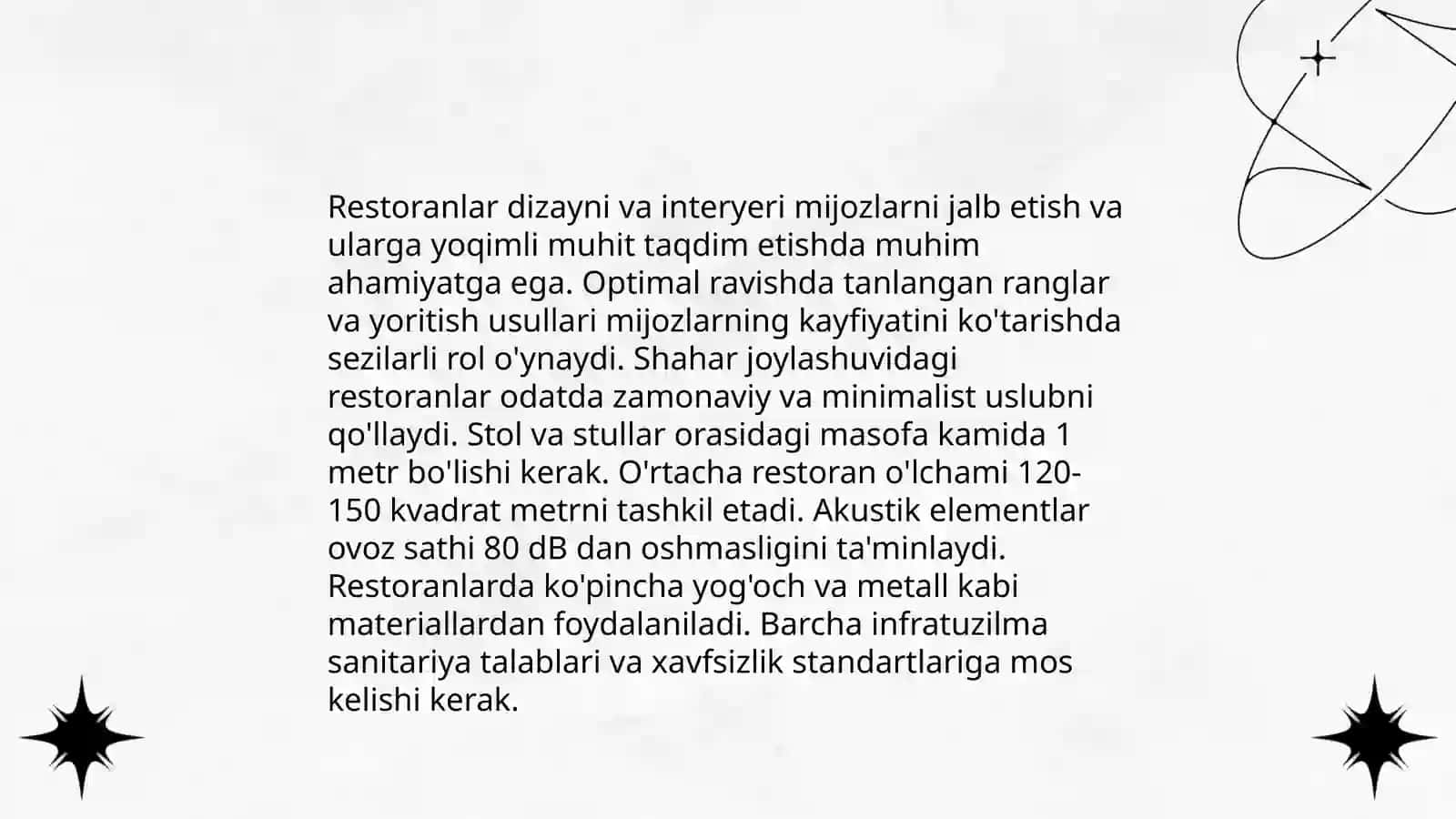 Ommaviy ovqatlanish xizmatlari 4