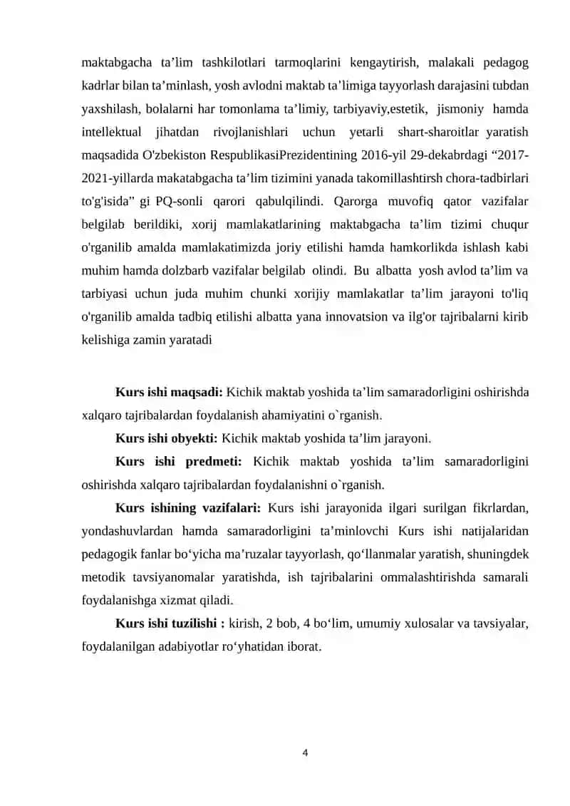 Kichik maktab yoshida ta’lim samaradorligini oshirishda xalqaro tajribalardan foydalanish 4