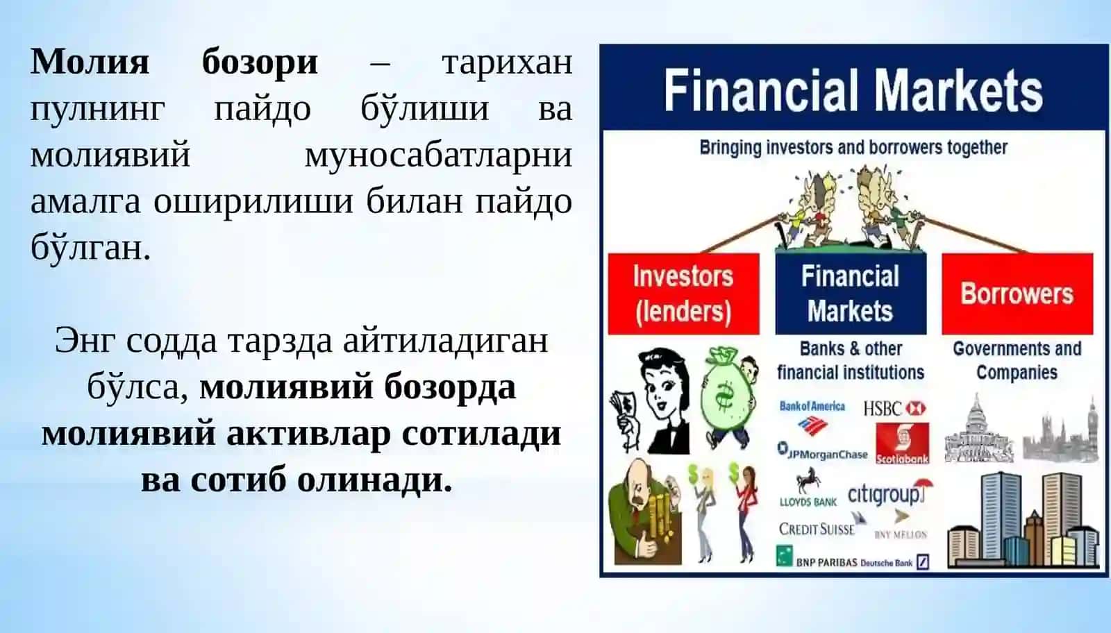 Молия бозори таълим видеоси 4