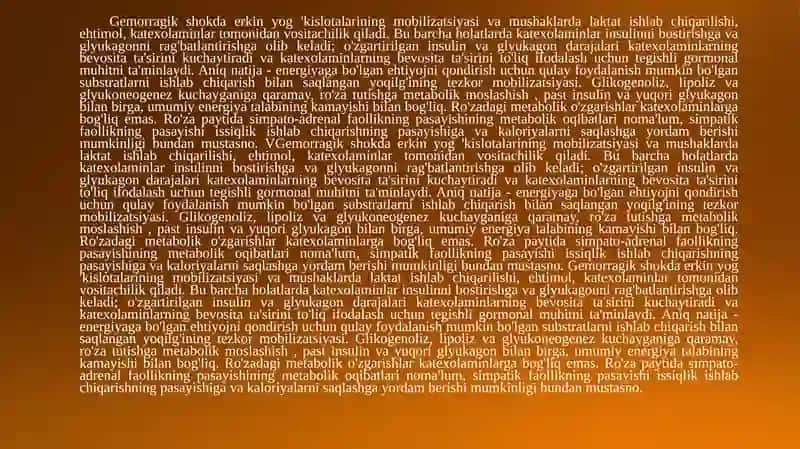 Katekolaminlar va Glukokortikoidlarning uglevod almashinuvi 4