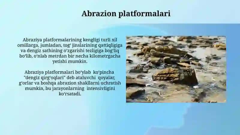 Abraziya daryo va dengizsohillariniyemirilishi 4