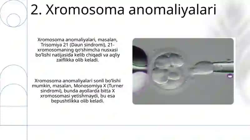Embriogenezga taʼsir etuvchi salbiy omillar 4
