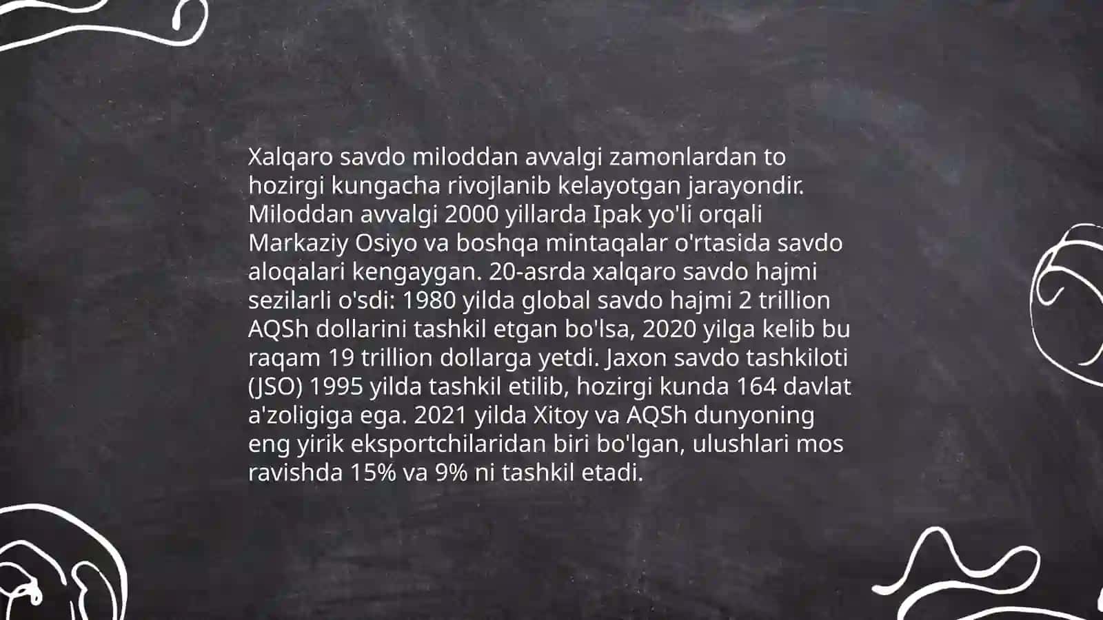 Jahon xo'jaligining rivojlanish tarixi 4