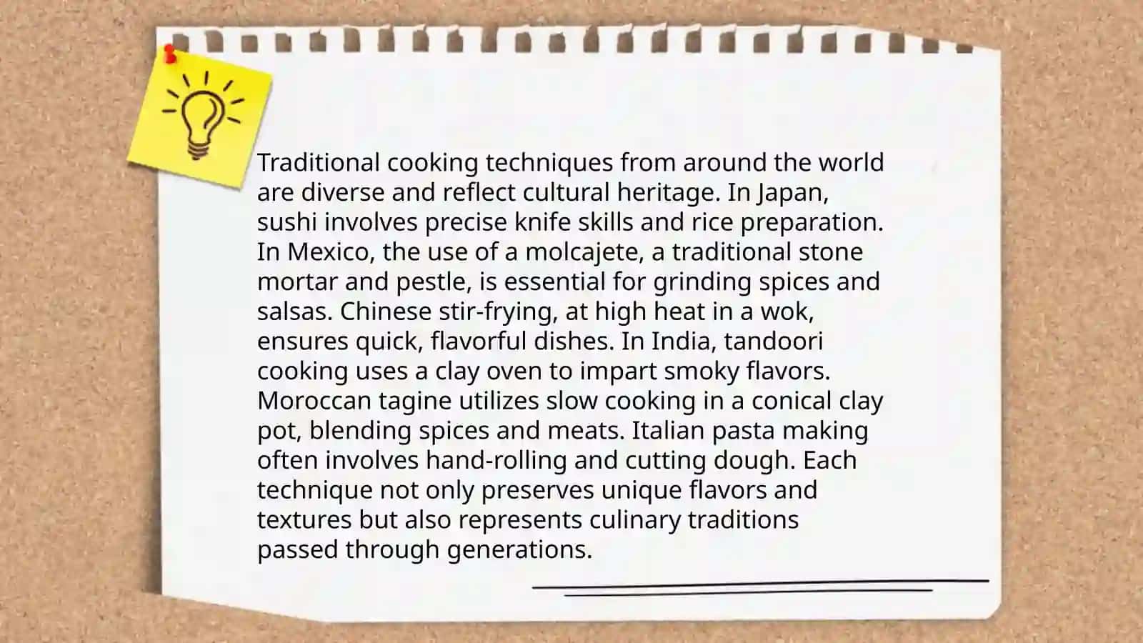 Cooking and cultural traditions 4