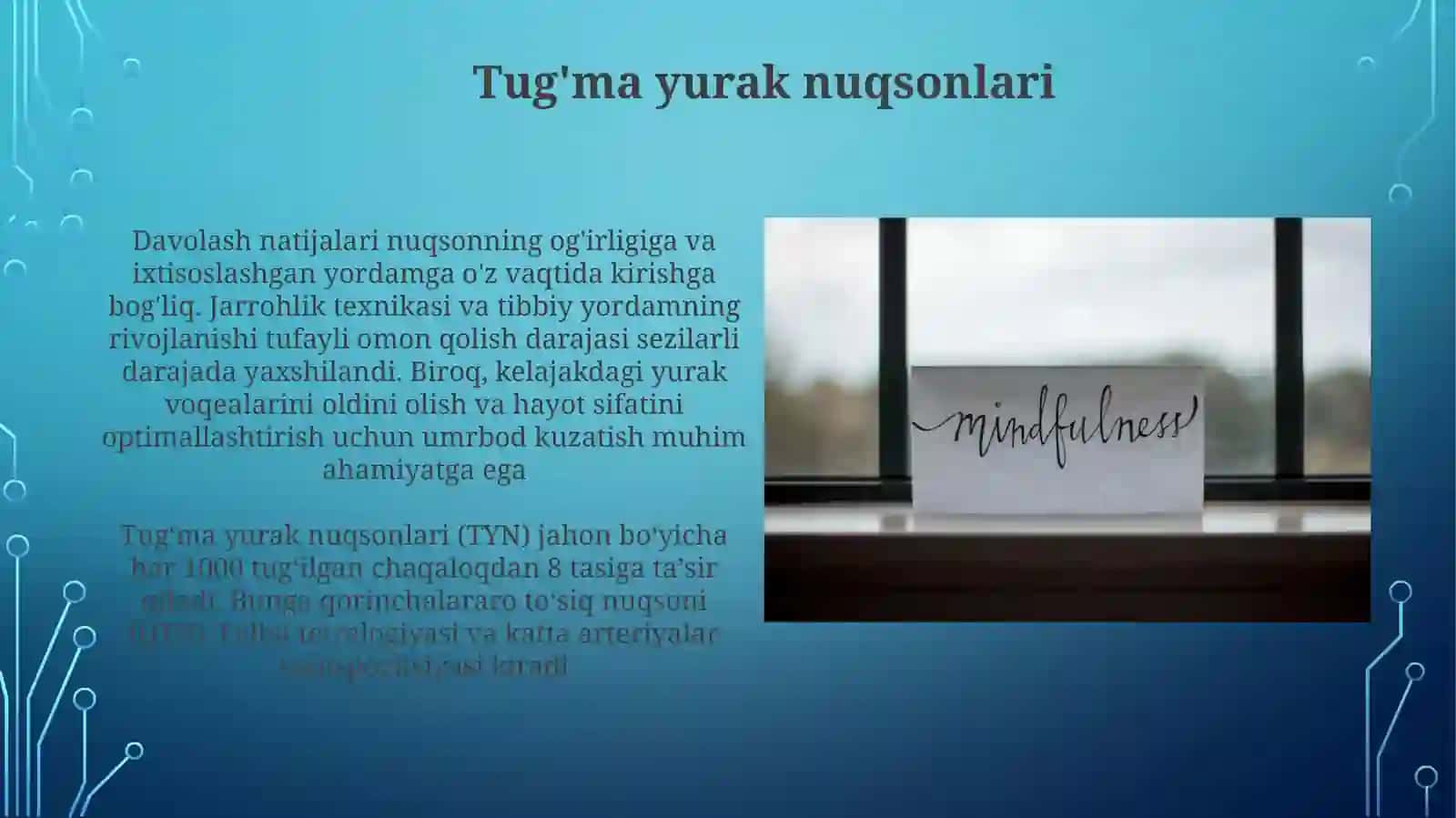 Yurakqontomirkasalliklaribilankasallanganbemorbolalarparvarishi 4