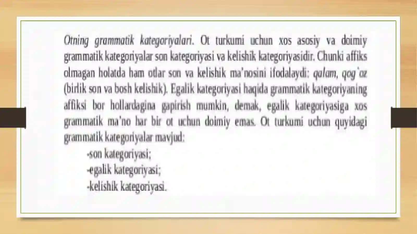 Grammatik kategoriyalar 4