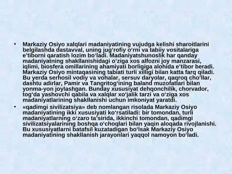 Markaziy Osiyo Sivilizatsiyasi 4