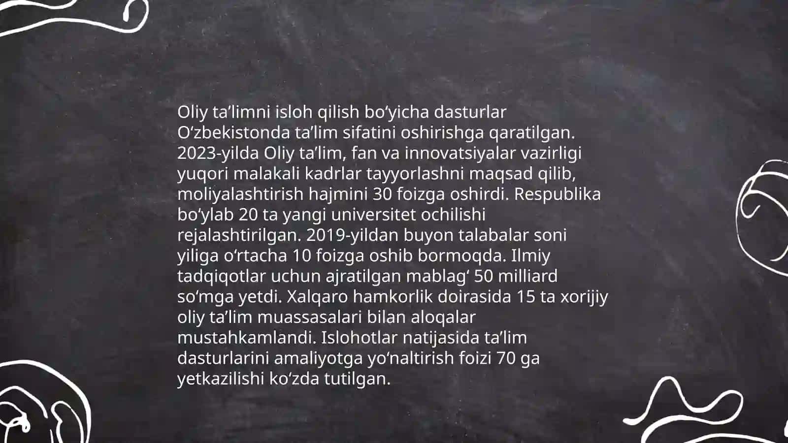Mustaqilik yillarida O'zbrkistondagi ma'naviy va madaniy taraqqiyot 4