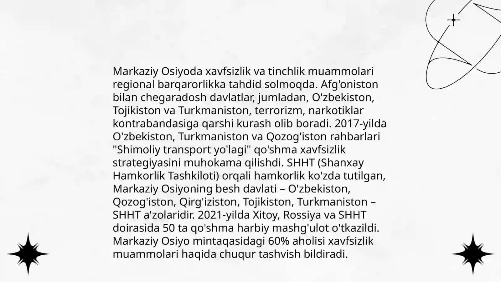 O‘zbekistonning tashqi siyosatidagi ustuvor yo‘nalishlar 4