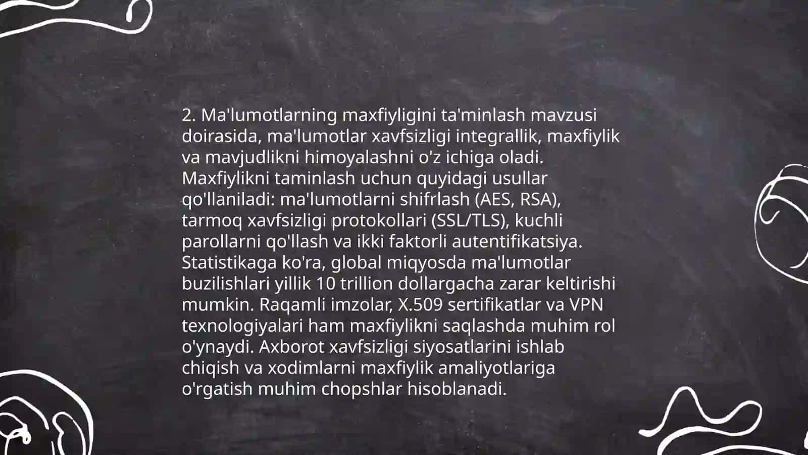 Tashkiliy axborot xavfsizligi siyosati 4