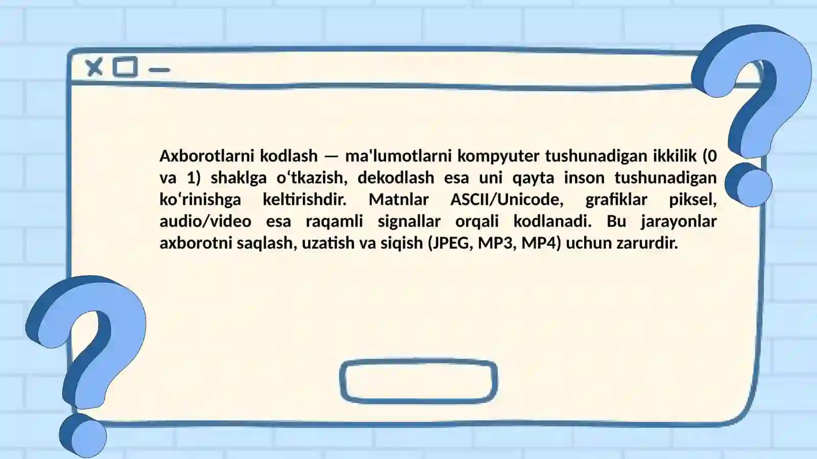 Fan axborot texnologiyalari fanidan tayyorlagan taqdimoti 4