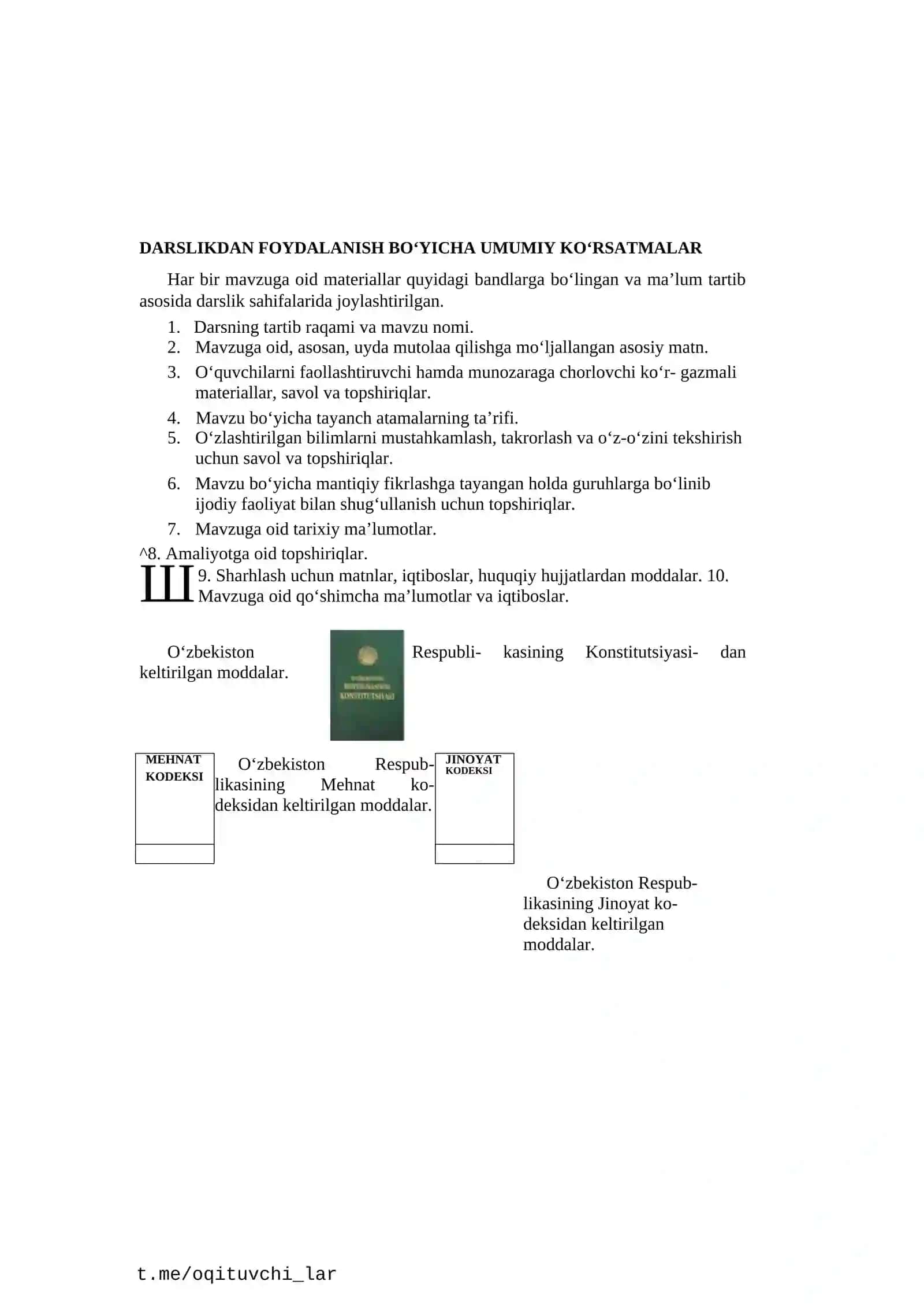 O‘ZBEKISTON DAVLATI VA HUQUQI ASOSLARI 4