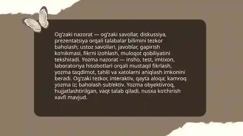 Nazorat turlari va shakllari 4