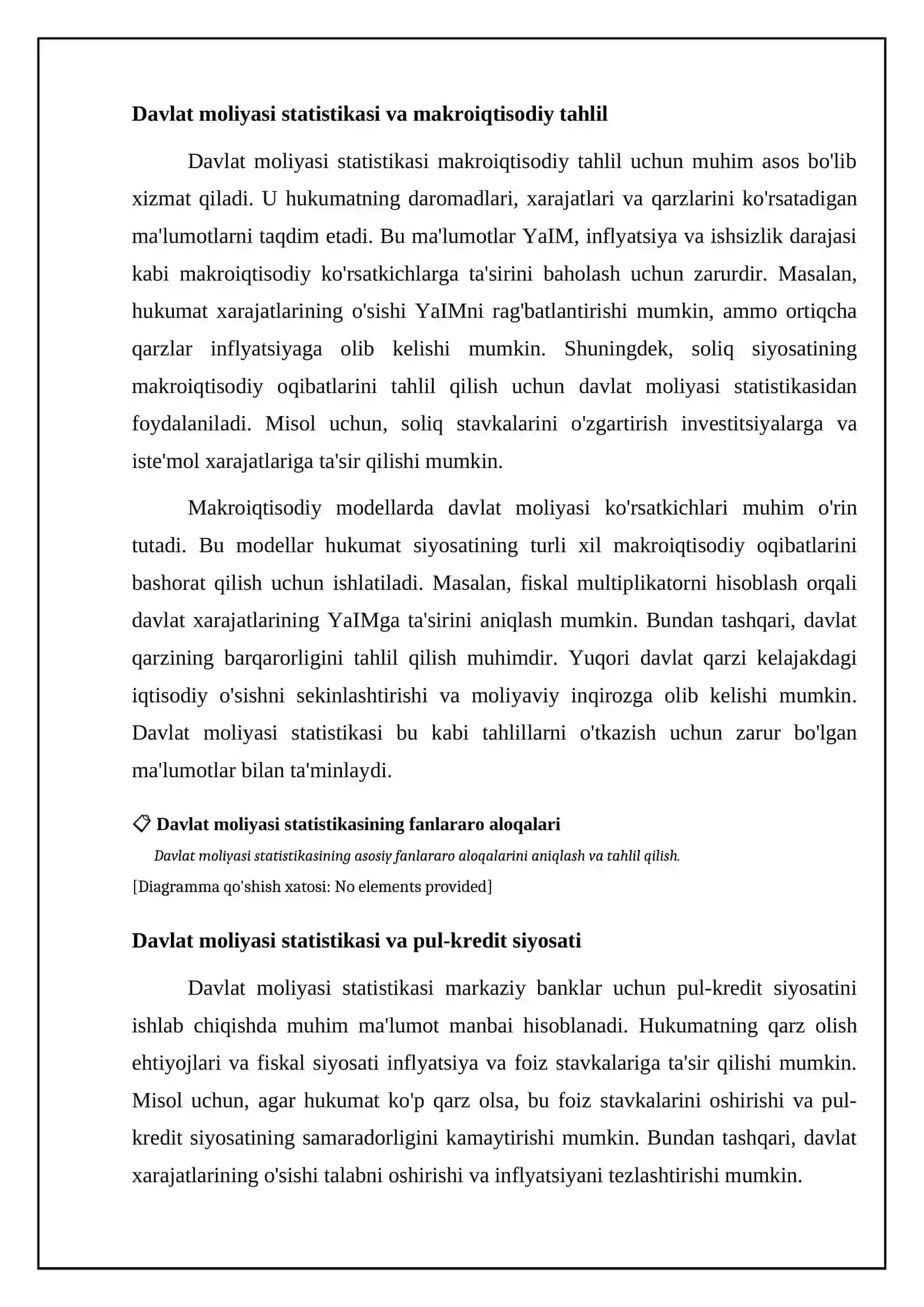 Davlat moliyasi statistikasining fanlararo bogʻliqliklari 4