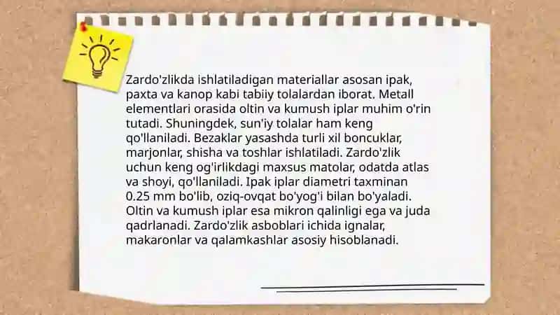 Zardo'zlik san'ati 4
