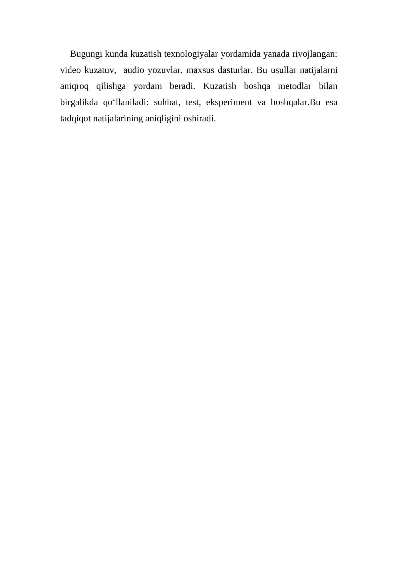 Kuzatish, suhbat va faoliyat mahsulini tahlil qilish — psixologiya metodlari 4