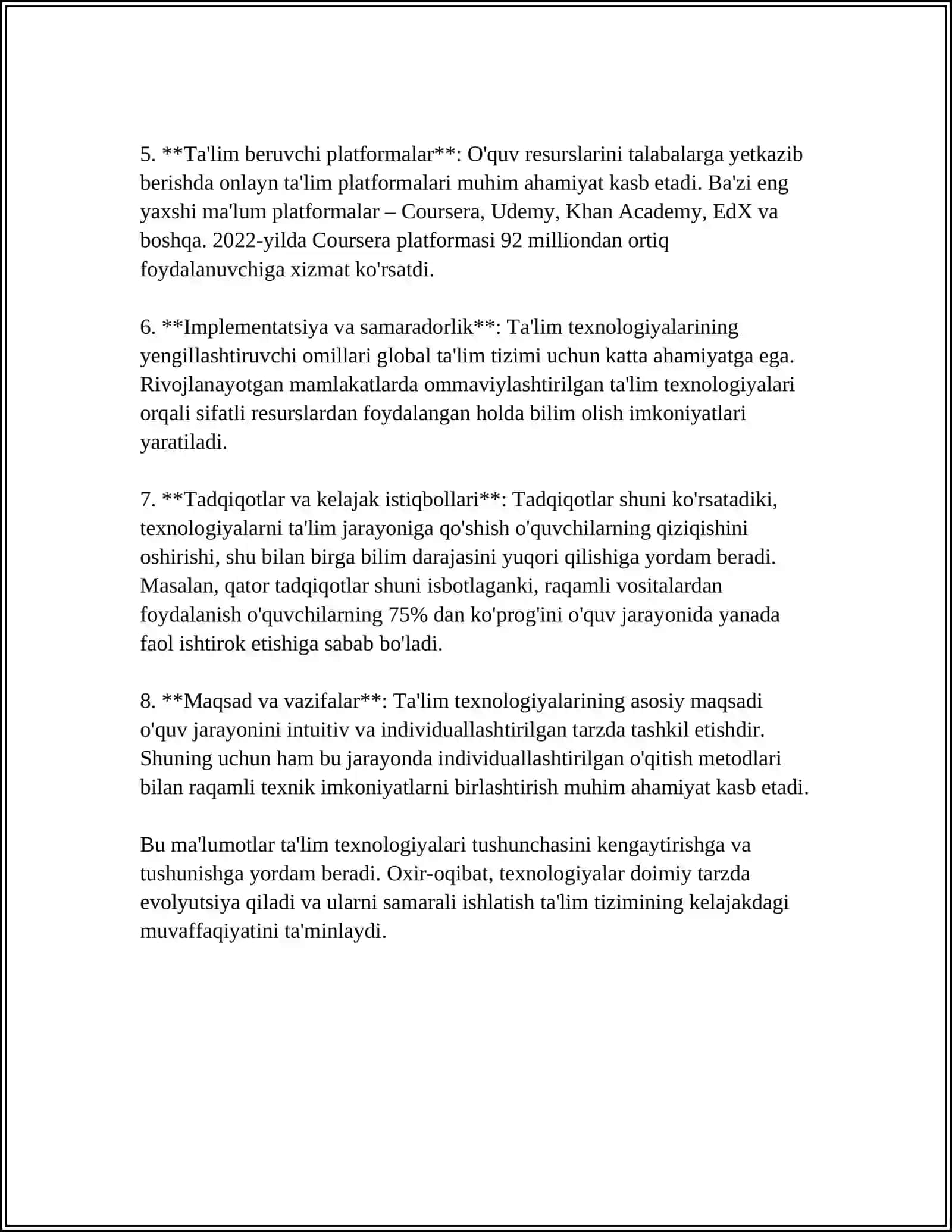 TA'LIM TARBIYA JARAYONIDA TA’LIM TEXNALOGIYASI 4