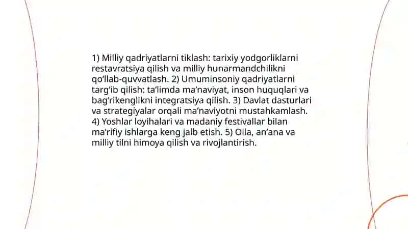 Yangi Oʻzbekistonda maʼnaviy-maʼrifiy tarbiya tizimini isloh qilish 4